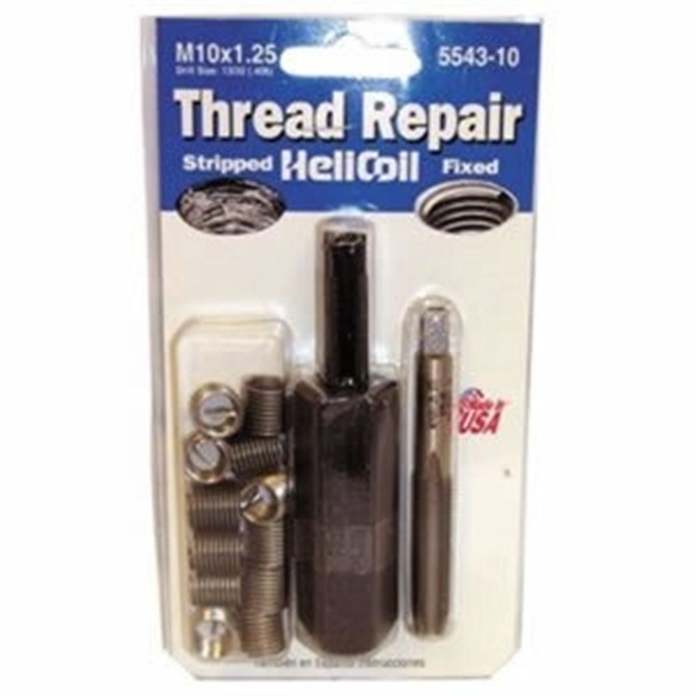 Helicoil Thread Repair M10 x 1 Drill and Tap 12 Inserts Fine thread