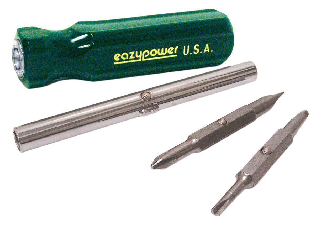 Eazypower 87312 13-piece Green Flex It All 4-in-1 and 2-in-1 Screwdriver Kit
