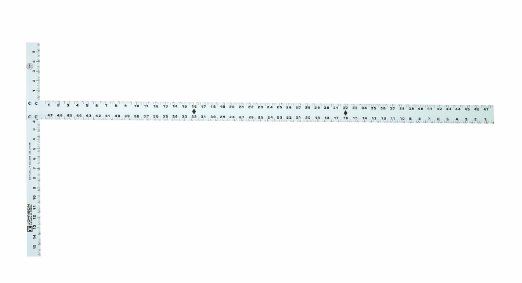 Johnson Level & Tool 48 Aluminum Drywall T-Square with Extra-Thick Blade -  JTS48HD