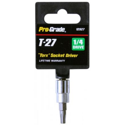 Pro-Grade 1/4" Drive T27 Internal Torx Socket - 12927