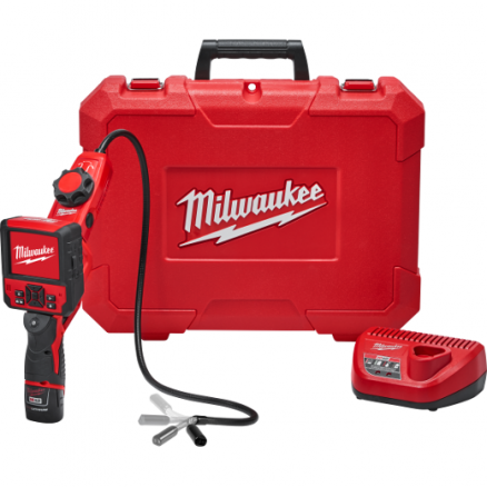Milwaukee M12™ M-SPECTOR FLEX™ 3-Ft. Inspection Camera Cable w/ PIVOTVIEW™ Kit 2317-21