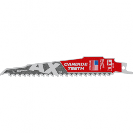 Milwaukee 48-00-5221 6" 5T The Ax™ with Carbide Teeth Sawzall® Blade