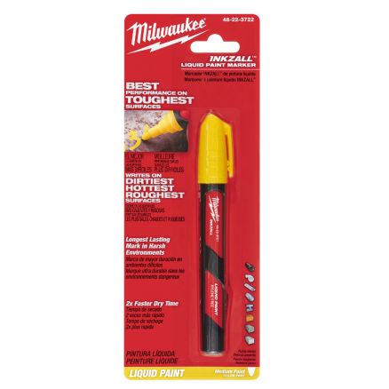 Milwaukee 48-22-3722 INKZALL™ Yellow Liquid Paint Marker