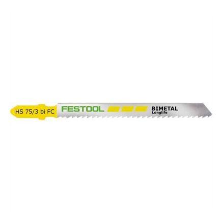 Festool Jigsaw Blade HS 75/3 BI-FC, Pack of 5 - 496395