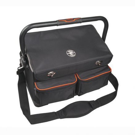 Klein Tools Tradesman Pro 17-Pocket Tool Tote with Cover - 55432