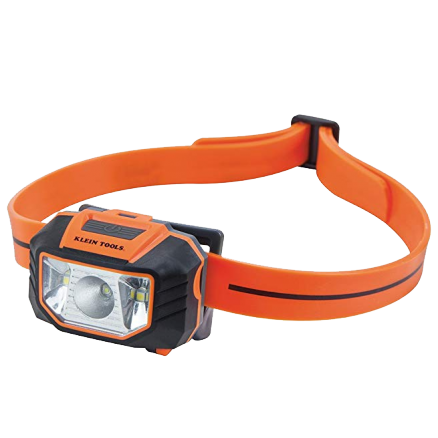 Klein Tools LED Headlamp Flashlight with Strap for Hard Hat - 56220