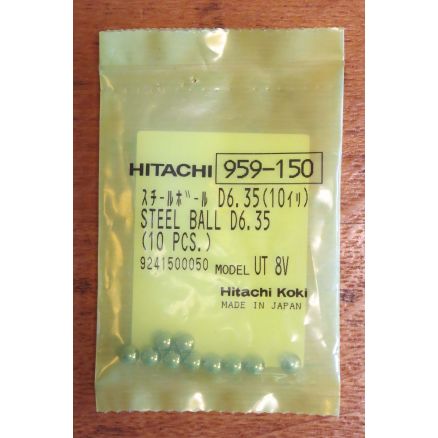 Hitachi D6.35 Steel Balls (10-Ct.) - 959-150
