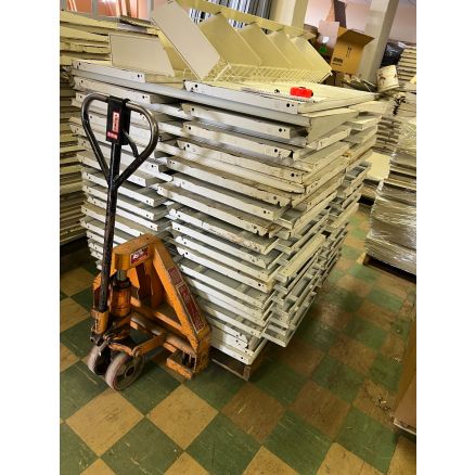 Mixed Pallet of Lozier shelving 4’ x19” Base Deck White $5.00 Each!!