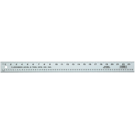 Johnson Level & Tool 72" Aluminum Straight Edge Ruler - 1/8" & 1/16" - J72