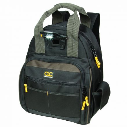 Custom LeatherCraft Tech Gear™ 53-Pocket Lighted Backpack - L255