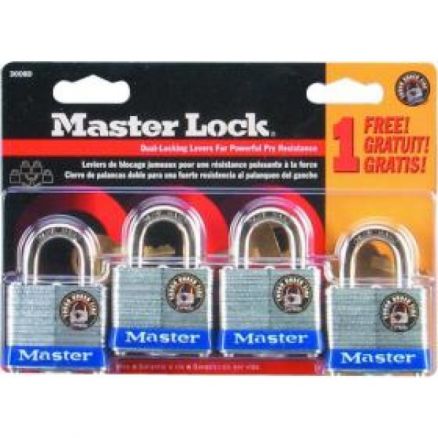 Master Lock MAS3008D Padlock #3 Groups 4 Carded
