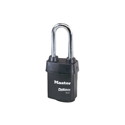 Master Lock 2-1/8in (54mm) Wide ProSeries® Weather Tough® Laminated Steel Rekeyable Pin Tumbler Padlock with 2-1/2in (64mm) Shackle MAS6121LJ
