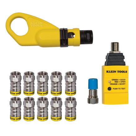 Klein Tools Coax Connector Installation and Test Kit - VDV002-820
