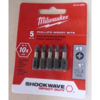 Milwaukee 48-32-5732 1//4 in Socket Adapter 10 PACK Hex Shank to 1//2 in